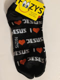 Religious I Love Jesus No Shows / Low Cut Socks   FL-45  ON SALE NOW
