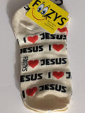 Religious I Love Jesus No Shows / Low Cut Socks   FL-45  ON SALE NOW