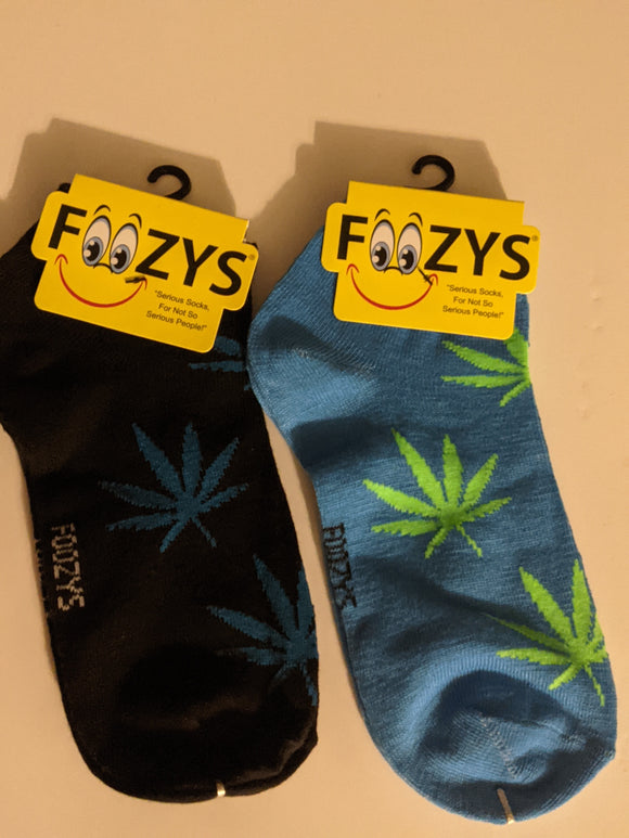Cannabis Weed / Pot No Shows / Low Cut Socks   FL-48