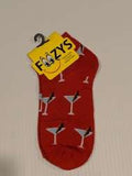 Martinis No Show Socks  FL-06