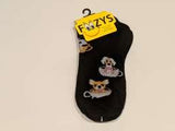 Tea Cup Dog No Show Socks  FL-09