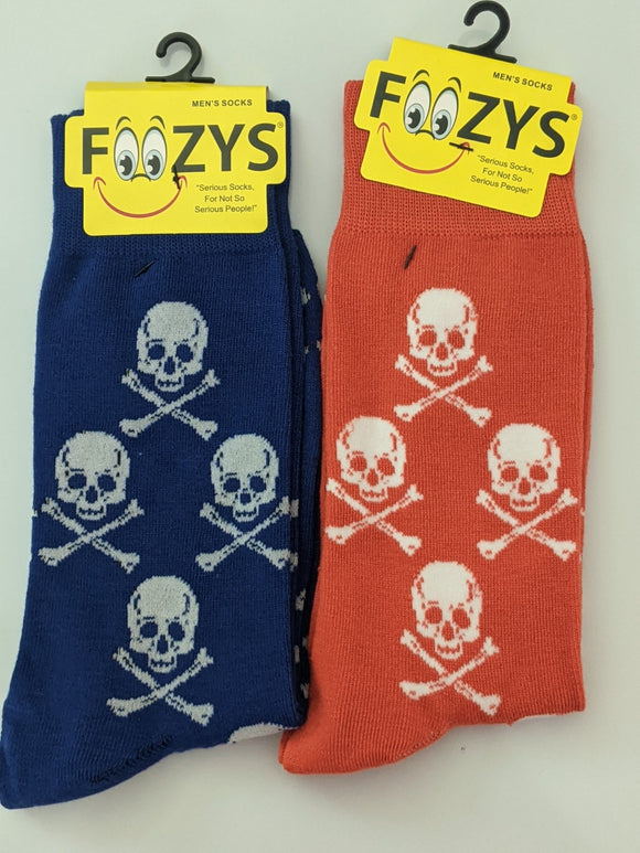 Skulls & Crossbones Men's Socks   FM-104