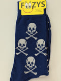 Skulls & Crossbones Men's Socks   FM-104