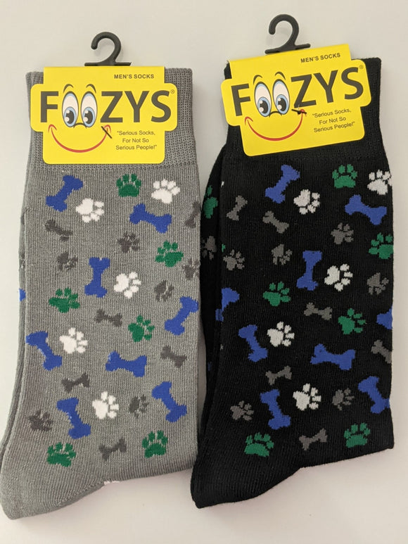 Bones & Paw Prints Men's Socks - FM-106