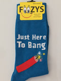 Just Here to Bang Men's Socks   FM-112