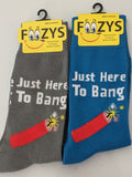 Just Here to Bang Men's Socks   FM-112