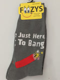Just Here to Bang Men's Socks   FM-112