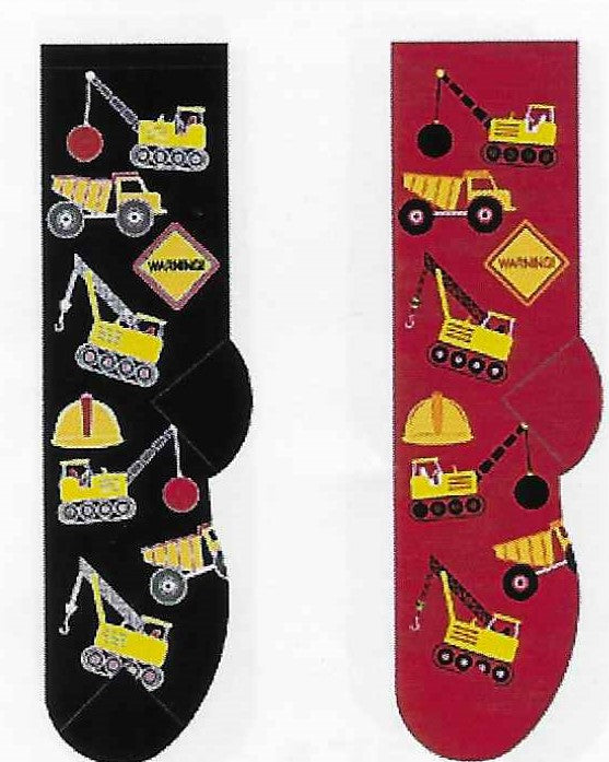 Construction Vehicles Men's Socks  FM-13