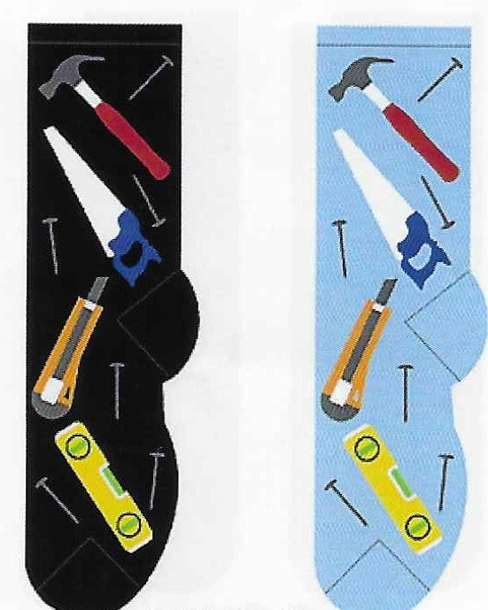 Construction Tools Men's Socks  FM-24