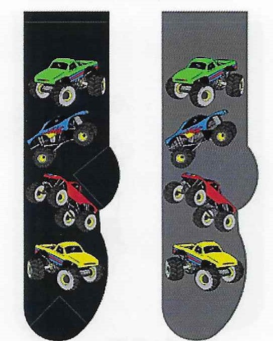 Monster Trucks Men's Socks  FM-34