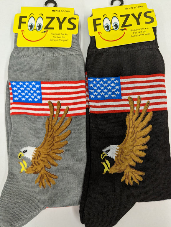 American Flag & Eagle Men's Socks   FM-54  ON SALE NOW
