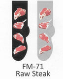Raw Steak Men's Socks FM-71