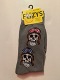 Aviator Skulls Men's Socks   FM-90