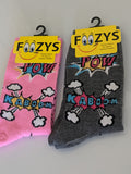 Pow Kaboom Zap Bang Explosion Socks   FC-237