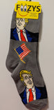 Trump with American Flag Women's Socks   FTW-1