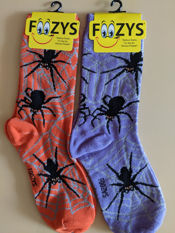 Spiders & Spider Web Halloween Socks  WH-01