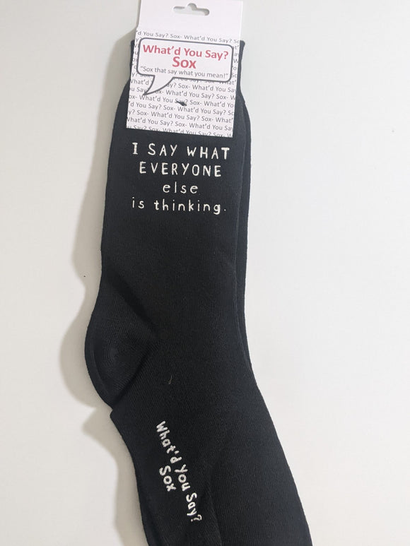 I SAY WHAT EVERYONE else is thinking    WYS-124   UNISEX