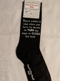 There comes a time when you have to decide to TURN the page or CLOSE the book    WYS-78   UNISEX